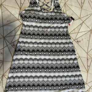 ZeroXposur Black and White Halter Sundress
